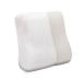 MICRODRY Dual Function Cushioned Bath Pillow with Removable Cover & Freshening CharTech Technology  12 x12 x4   White