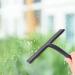 Silicone Bathroom Shower Squeegee with Hook Window Glass Wiper Scraper Cleaner for Bathroom Kitchen Car Glass Black - Buy Online on GoSupps.com