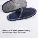Fleece Felt Guest Slippers Set - 6 Pairs Non-Slip Washable Spa Slippers for Men | Ideal for Family & Hotel Travel - Buy Online on GoSupps.com