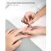 FVION Titanium Steel Nail Cuticle Pusher & Remover Tool - Anti-Slip Handle, Multicolor - Manicure Essential - Buy Online on GoSupps.com