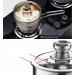 Stainless Steel Milk Pot Thickening Household Non-Stick Food Pot Pot Nonstick Metal Utensil Saucepan with Lid Frying Pan Frying Pan - Buy Online on GoSupps.com