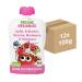 Cheeky friends Bio Quetschie apple strawberry cherry blueberry & raspberry fruit muse in a squeeze bag for children and babies from 6 months gluten -free & vegan 2x 6 -pack (12 x 100g) apple strawberry cherry blueberry & raspberry 12 pieces.