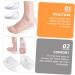 NOLITOY U-Shaped Heel Pads - 2 Pairs Heel Cushions for Plantar Fasciitis Relief | Soft Sebs Ankle Support for Men & Women - White - Buy Online on GoSupps.com