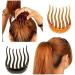 1pc Magic Hair Styling Insert Comb Bump It Up Volume Inserts for Donut Ponytail Fluffy Hair Comb Beauty Tool(black) - Buy Online on GoSupps.com