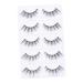 minkissy 5 Pairs False Eyelashes Eyelash Make up Tool Glue False Lashes Makeup Eyelashes Beauty Tool Puppy Ear Headband Fluffy Volume Lashes Soap Tin 3d Makeup Tools Cross Artificial Fiber