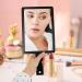 Handheld Hand Mirror for Salon and Barbershops - Portable Black Makeup Vanity Mirror with Handle - Buy Online on GoSupps.com