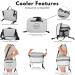 PVC Waterproof Paddle Board Cooler Bag for Kayaking & SUP | Expandable Deck Bag with Metal D-Rings | Kayak & Paddle Board Accessories | Gray/Aquamarine - Buy Online on GoSupps.com