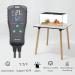 Temperature & Moisture Controller Outlet | Plug-in Thermostat for Reptiles & Greenhouses - Two-Stage Pre-Wired Electronic Black - Buy Online on GoSupps.com