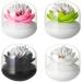 Profusion Circle Lotus Cotton Bud Holder - Stylish Toothpick Storage Box in 4 Colors | Home Decor - Buy Online on GoSupps.com