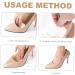 4 Pairs Forefoot Half Size Gel Insoles for Women - Metatarsal Cushion Pads Non-Slip High Heel Foot Pads - Transparent 8.5x6.7cm - Buy Online on GoSupps.com
