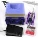 Nail Drill Kit 30000RPM Nail Art Drill Electric Drilling Equipment for Remove Gel Polish Drill Grinding Pedicure Tools Pedal Set Purple - Buy Online on GoSupps.com