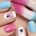 minkissy American Flag Nail Art Stickers - 8 Sheets 4th of July Independence Day Nail Art Decals National Day Manicure Decals for Memorial Day Women Girls - Buy Online on GoSupps.com