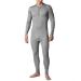 Stanfield's Cotton Rib Combination Top - Grey Heather, Small - Buy Online on GoSupps.com