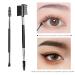 Double-Ended Eyebrow & Eyelash Brush Set - 2-Piece Comb & Separator for Perfect Makeup - Portable Beauty Tools for Eyebrow & Eyelash Definition - Buy Online on GoSupps.com