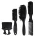 Junterone 4 PCS Shaving Brush Shaving Brush with Black Plastic Luxury Professional Barber Tool for Men