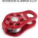 NewDoar 26KN CE Certified Fixed Plate Micro Pulley Pack of 2 - Aluminum Rope Pulleys for Climbing, Aloft Work, Rappelling, Rescue - Red - Buy Online on GoSupps.com