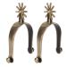 Asixxsix Western Spurs 1Pair Zinc Alloy Western Cowboy Spurs with Gear Rust Proof Vintage Horse Spurs Exquisite Equestrian Gear Accessories for Equestrian Boots Men Women Riders