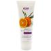 NOW Foods - Brightening System Gentle Scrub Vitamin C & Oryza Sativa - 4 oz.
