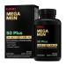 GNC Mega Men 50 Plus Multivitamin | Antioxidants | Heart Health | Prostate and Circulatory Support | 120 Count