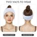 KinHwa 3 Pack Spa Facial Headband Makeup Hair Band Women Skincare Adjustable Microfibre Headband for Washing Face Sports Yoga White White 3 Count (Pack of 1) - Buy Online on GoSupps.com