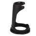 Shaving brush holder professional black acrylic razor tool with a small bare brush for easy carrying and storing black bartbrush holder and beard (bracket)