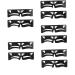FOMIYES 10 Pcs Eyebrow Ruler Makeup Assist Device Eyebrow Card Makeupset Eyebrow Shaper Make up Makeup Tools 1 count (Pack of 1) Blackx5pcs