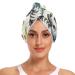 Cute Pinto Grass Tulip Flower Hair Towel 2 Pack Super Absorbent Hair Drying Towel Quick Dry Hair Turbans Head Towel with Button Twisty Wrap for Women Girls