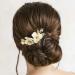 Gold Leaf Bridal Hair Comb - Flower Wedding Hair Piece for Women/Girls - Buy Online on GoSupps.com