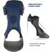 Yinhing Drop Foot Brace - Ankle Foot Orthosis for Men & Women | Support for Achilles Tendon - XL Left Foot - Buy Online on GoSupps.com