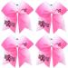Breast Cancer Awareness Cheer Bow Hair Tie Set for Baby Girls - Buy Online on GoSupps.com