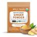 SPICE TRAIN, Organic Ginger Powder (397g/14 OZ) 100% Raw Ground Ginger Root Powder from India in Resealable Zip Lock Pouch | Active Gingerol, Perfect for Cooking, Baking Gingerbread, Smoothies & Tea