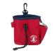 COMPANY OF ANIMALS Treat Bag Red Zipped Pockets & Drawstring Clips on Belt Waistband or Pocket Waterproof Treats Pouch Ideal for Dog Walking & Puppy Training Available in Purple Red & Black Red 1 Count (Pack of 1)