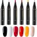  scyca 6 Pcs Gel Nail Pen Set Quick Dry Nail Art Pen No UV Nail Polish Accessories for Professional Manicure - Buy Online on GoSupps.com