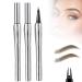 Cooklesa Eyebrow Cooklesa 2024 Upgraded Natural Waterproof Eyebrow Pen with Microfine Tip Two-Pronged Eyebrow Pencil 3D Long-Lasting Natural Waterproof Microblading Eyebrow Pen Makeup (2PCS Gray Brown)