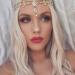 Jovono Boho Flower Head Chain Gold Pearl Headband Pearl Hair Accessories for Women and Girls
