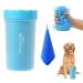 Pet Partisan Dog Paw Cleaner, Paw Cleaner for Dogs with Quick-Drying Towel, Dog Paw Washer, Dog Feet Cleanr/Washer for Medium/Large/XLarge Dogs Medium Blue