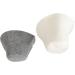 2 Pack Sauna Hats - Water Absorbent Felt Vaporarium Head Protection for Men & Women | White & Gray - Buy Online on GoSupps.com