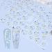 Gexo 5D Bubble Nail Art Stickers Decals - 3 Sheets, Self-Adhesive DIY Decorations - Buy Online on GoSupps.com