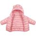 Pink Kids Puffer Jacket - Winter Hooded Coat for Boys and Girls (3-4 Years) - Buy Online on GoSupps.com