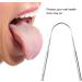 Stainless Steel Tongue Scraper 2 Pack - Bad Breath Reducing Metal Cleaners in Various Shapes - Buy Online on GoSupps.com