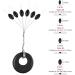 Vipmoon 600 Rubber Fishing Bobber Stoppers | 6-in-1 Corded Mopper Fishing Pearls | Black | 4 Sizes Available - Enhance Your Fishing Experience - Buy Online on GoSupps.com