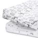 Beeroad 2 Pack bassinet cover 81x46x15cm baby mattress sauce fertilizer sheet stroller mattress cover baby clamping cloth bass car fitted bed sheet for children's beds made of 100% cotton 81*46*15cm