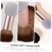 Set of 2 Makeup Cosmetic Tool Foundation Make-Up Powder Brush Cosmetic Brush Tool Dropshipping Painting Foundation Brush Blush Brush Double Brush Wooden Handle - Buy Online on GoSupps.com