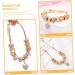 Adorainbow Heart Charm Bracelet Heart Pendant Bracelet Tennis Bracelet for Women Bracelets Beaded Stretch Bracelet Trendy Jewelry Crystal Beads Heart Decor Big Hole Beads Alloy Miss Wrist - Buy Online on GoSupps.com