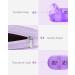 Purple PU Leather 2 Times a Day Cute Pill Organizer for Women - Portable Weekly Pill Box with Storage Bag - Ideal for Vitamins/Medications - Buy Online on GoSupps.com