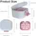 BVN Leakproof Denture Cup Upgraded Carrying Storage Denture Cup for Soaking Dentures Denture Bath Box with Filter Travel Retainer Cleaning Case (White+Pink). - Buy Online on GoSupps.com