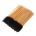 FOMIYES 50 Pcs Colored Mascara Eyelash Mascara Black Mascara Makeup Eyelash Brush Applicator Make up Suite 50 Pcs Black