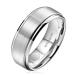 JEROOT Titanium Magnetic Rings for Men Women Step Edge Sleek Design Magnetic Rings 2 Strong Magnets with Jewelry Gift Box Silver 8mm X 1/2(3500 Gauss) Silver-8mm X 1/2