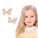 2PCS Butterfly Clips for Hair Colourful Butterfly Clips Handmade Butterfly Hair Clips for Girls Toddler Teens pink