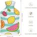 Fruit Hot Water Bottle with Plush Cover - Hand Warmer for Adults & Children | 26.5x15.3cm - International Shipping Available - Buy Online on GoSupps.com